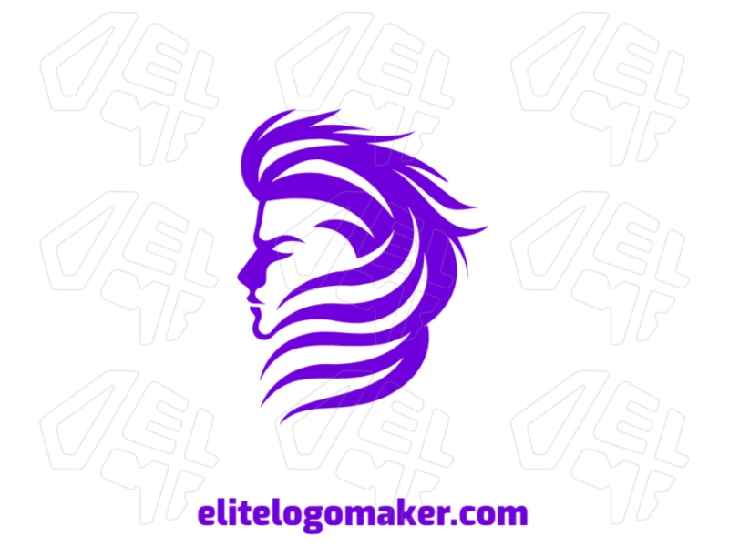 An abstract illustration of a person with a customizable design, perfect for business logo development.