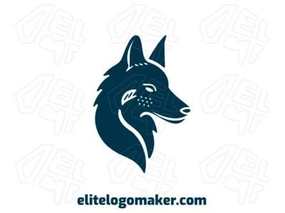 Generate a unique and eye-catching mascot logo with an abstract illustration of a wild wolf, designed in 100% vector format.