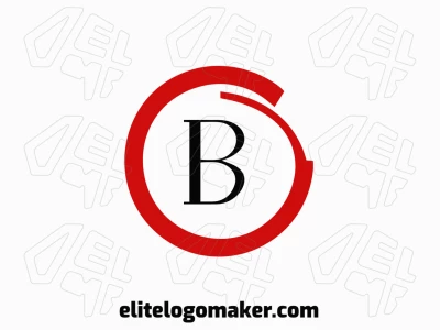Um excelente logotipo abstrato com a letra 'B' em estilo de letra inicial, projetado para ser moderno e altamente atraente para marcas únicas.