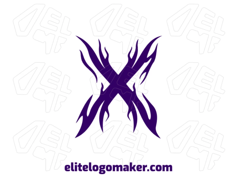 Uma ilustração abstrata da letra "X", oferecendo uma solução barata e criativa para o desenvolvimento do seu logotipo.