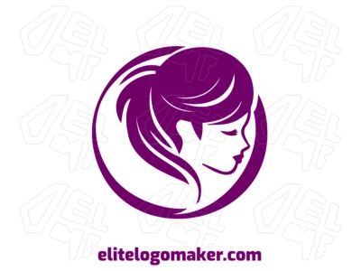 Crie um logotipo legal com uma imagem vetorial abstrata de uma mulher, perfeita para fazer uma declaração de marca ousada e única.