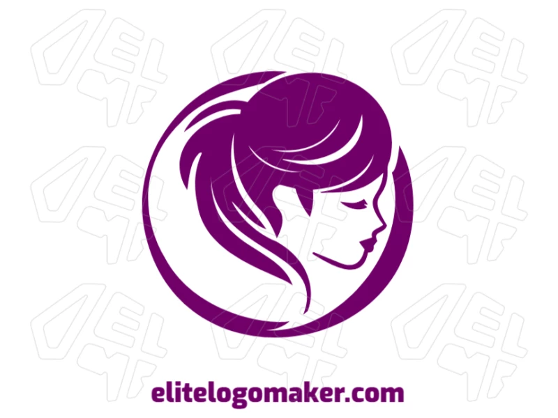 Create a cool logo with an abstract vector image of a woman, perfect for making a bold and unique brand statement.