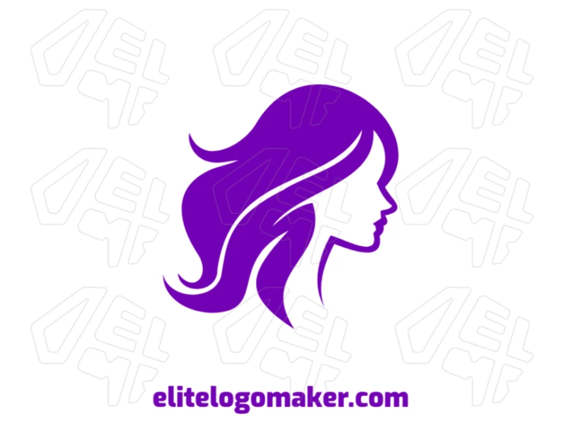 Prominent and creative illustration of a woman with an abstract style, perfect for creating a standout logo with a unique and artistic touch.