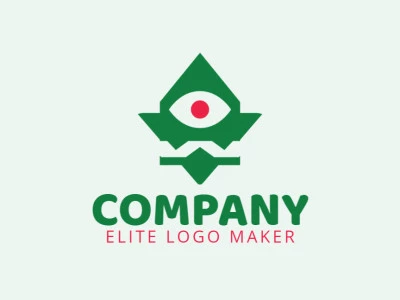 Creative logo in the shape of an alien, with a refined design and abstract style.