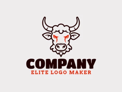 The logo features a fierce, angular angry bull head designed in a bold animal style, creating a strong and impactful visual statement.