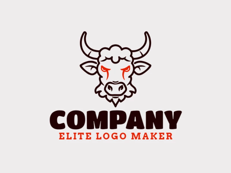 The logo features a fierce, angular angry bull head designed in a bold animal style, creating a strong and impactful visual statement.