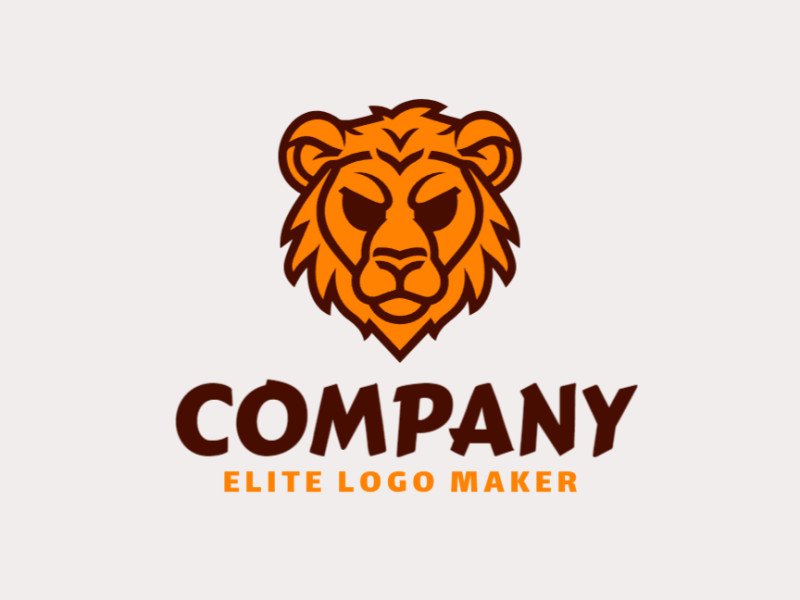 An abstract logo featuring the sharp, angular shapes of an angry lion, creating a bold and professional visual identity.