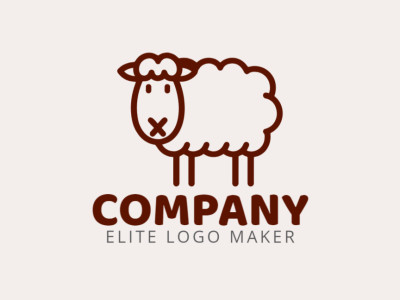 A creatively designed logo featuring an attentive sheep, perfect for a unique and memorable brand identity.