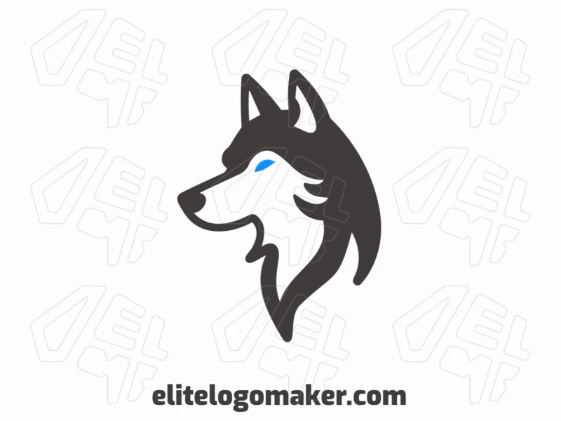 Um logotipo profissional no estilo mascote com uma cabeça de lobo atenta, projetado para transmitir força e lealdade, perfeito para representar uma empresa com identidade marcante.