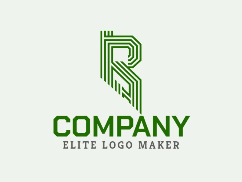 Un diseño de logotipo con la letra 'B' formada por múltiples líneas, proyectando vitalidad y crecimiento, perfecto para marcas dinámicas.