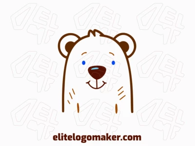 A playful and adorable logo design featuring a bear, perfect for a youthful and fun brand identity.