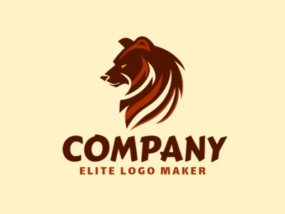 Abstract bear-shaped logo design, blending sophistication with creativity.