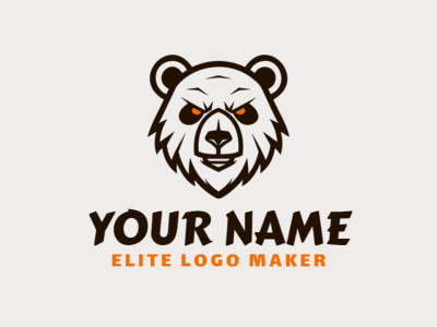 A minimalist logo featuring a bear, using clean lines and simple shapes to create a modern and approachable design.