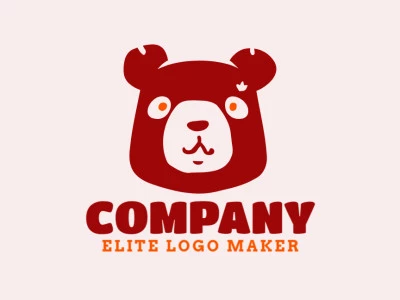 Un logotipo cautivador con una cabeza de oso abstracta, que representa fuerza y ​​resiliencia.