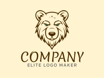 A simple yet impactful logo featuring a bear head, designed to convey strength and reliability for a distinctive and memorable brand identity.
