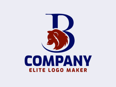 An abstract logo combining a bear and the letter "B", offering a professional, excellent representation.