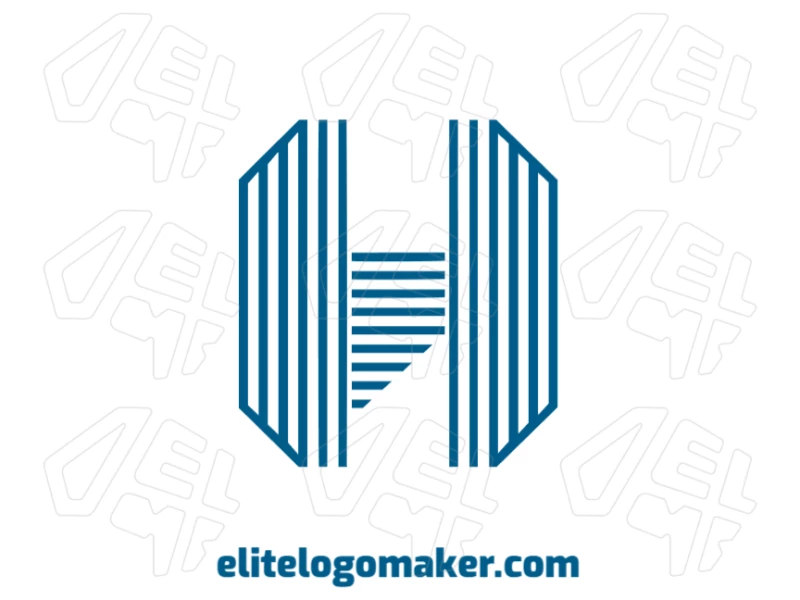 Una letra "H" con apariencia profesional y hermosa, perfecta para crear un logotipo elegante y destacado.