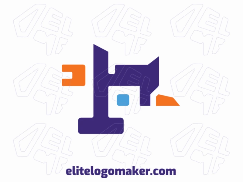 Minimalist logo with hand-crafted details and a modern structure.