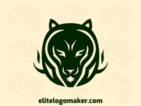 This logo showcases the sleek and powerful silhouette of a black panther in an abstract style, creating an enigmatic and captivating visual representation.