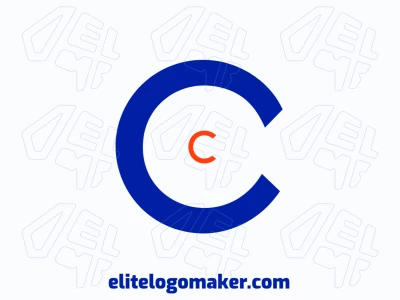 An abstract logo featuring blue and orange letters 'C', designed with a professional style for a modern business identity.