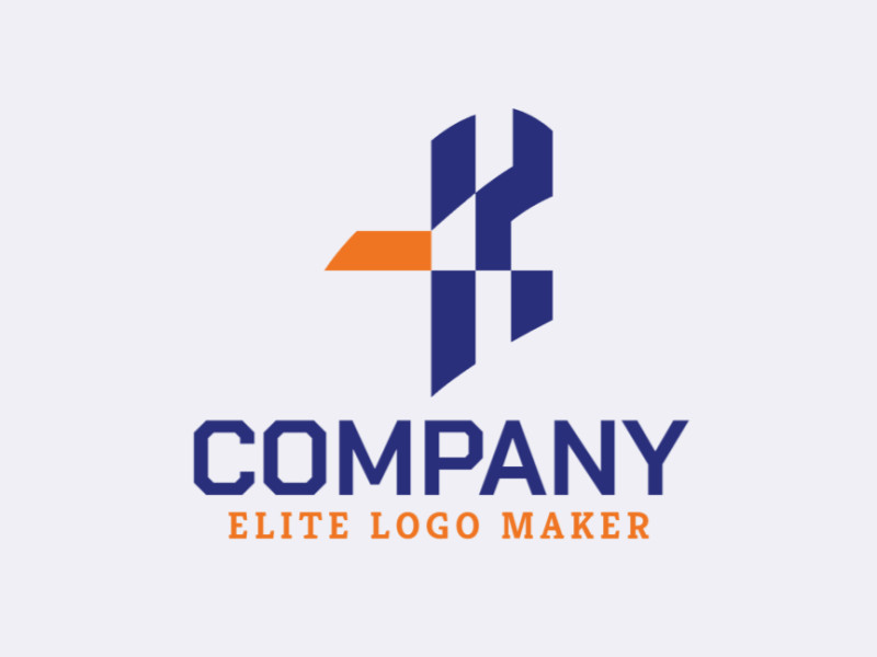 Create a logo for your company in the shape of a bluebird, with minimalist style and blue color.