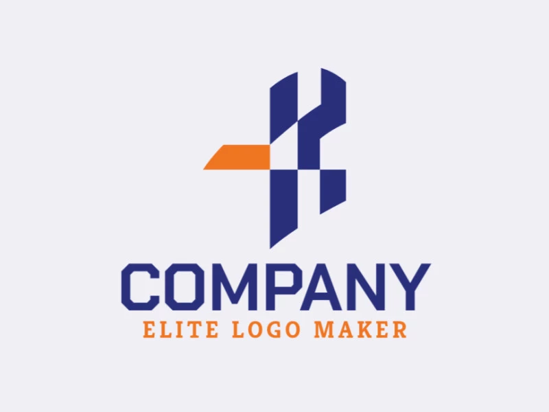 Crear un logotipo para su empresa en forma de un pájaro azul, con estilo minimalista y color azul.