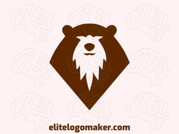 Um logotipo emblemático que apresenta um majestoso urso marrom , simbolizando força e grandiosidade.