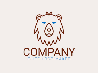 A distinctive monoline logo featuring a brown bear head, exuding fun and presence.