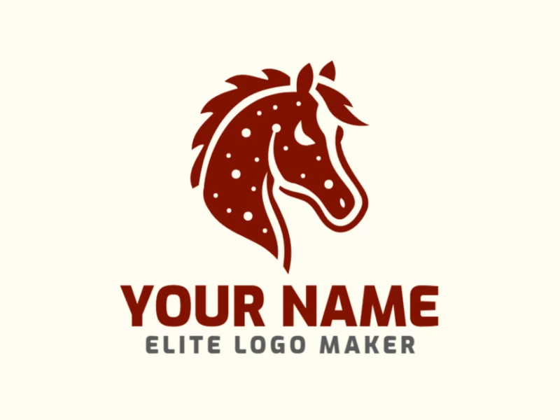 A unique and original logo featuring a simple brown horse head, designed with clean lines to create a distinctive and memorable visual identity.