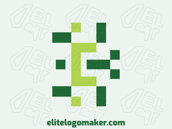 Vector logo in the shape of a letter "C", with minimalist style and green color.