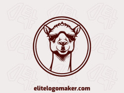 Logo in the shape of a camel with a dark brown color, this logo is ideal for different business areas.