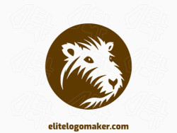 Introducing an animal-inspired logo in the shape of a capybara, symbolizing tranquility and harmony, with a warm brown color palette that adds a touch of natural elegance.