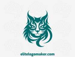 A green abstract cat logo, conveying agility and grace. Its sleek and modern design fits perfectly with brands aiming for a fresh image.