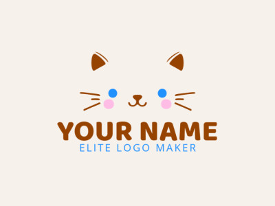 A minimalist logo featuring a cat shape, designed with business in mind, using clean lines and simple forms for a professional look.