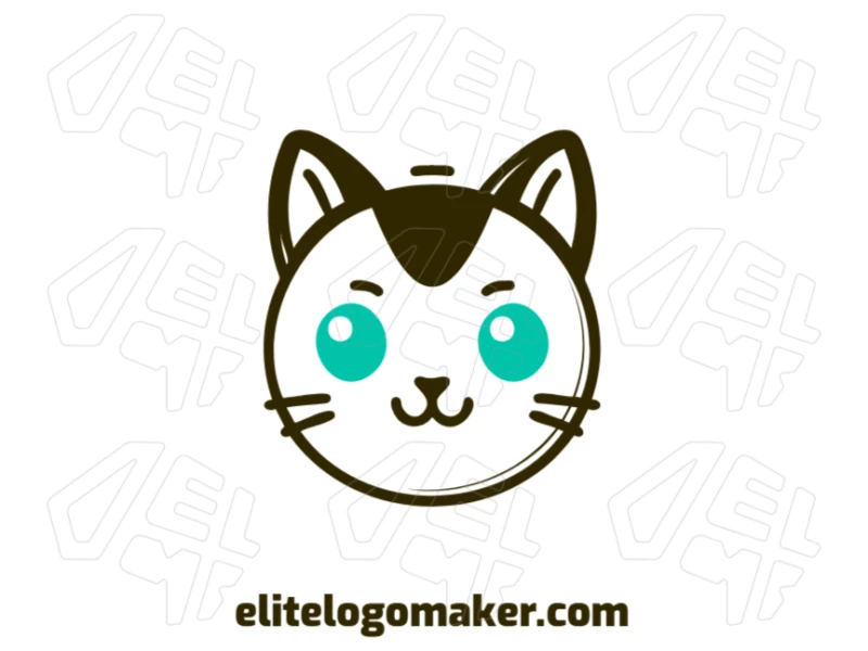 A noticeable, friendly and creative cat head design in a mascot style, delivering a professional and memorable logo that stands out with its charm.