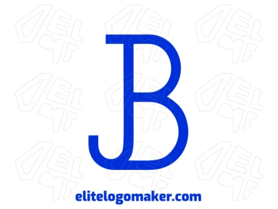 A cheap and simple illustration of the letter "B", perfect for developing a clean and straightforward logo design.