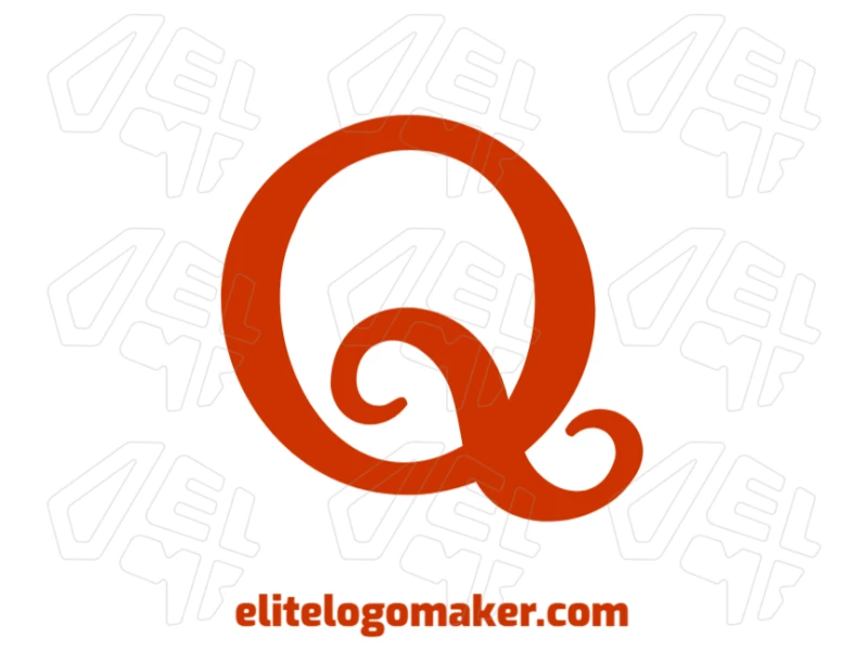 Uma letra "Q" barata e estilosa, perfeita para criar um conceito de logotipo clássico que se destaca.