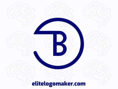 A simple logo design featuring a circular letter 'B', exuding timeless elegance.