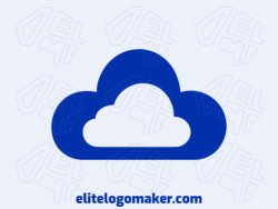 A pictorial logo of a dark blue cloud, captures the essence of serenity and imagination.