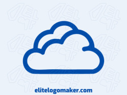 Modern logo in the shape of a cloud with professional design and minimalist style.