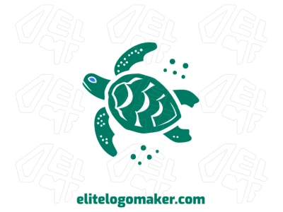 A beautiful and creative abstract illustration of a sea turtle, perfect for crafting an innovative logo design.