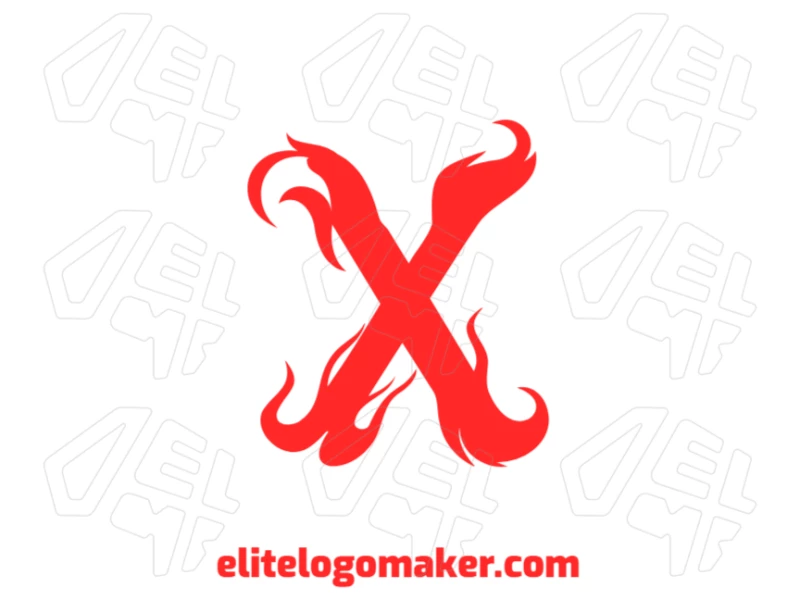 A creative vector logo featuring the letter 'X' at a cheap price, offering a classic logo concept with an initial letter design.