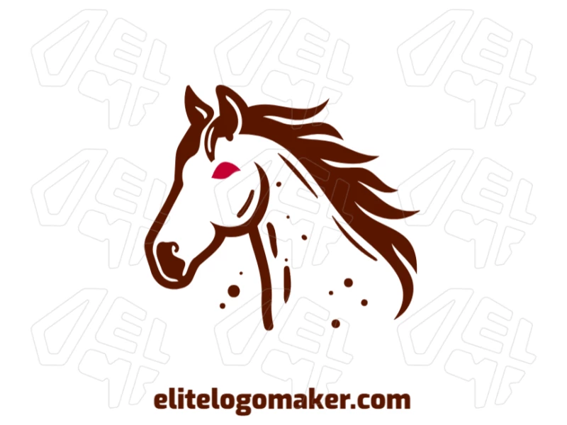 Uma imagem criativa e chamativa de um cavalo com arquivo vetorial, perfeita para criar o seu logotipo exclusivo.