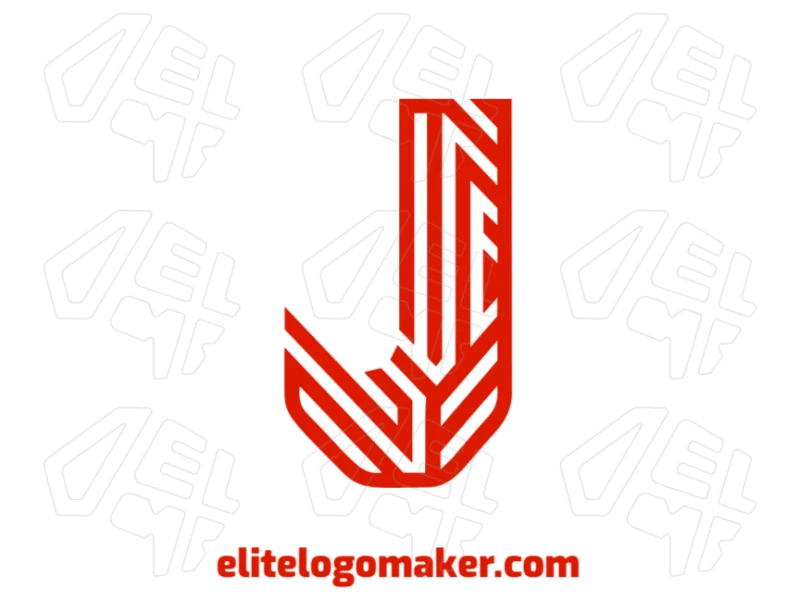 Una letra 'J' creativa con un concepto inspirador, perfecta para generar el logotipo ideal con un diseño único.