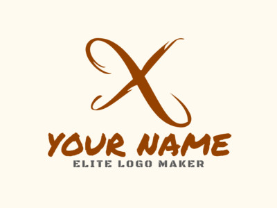 This minimalist logo design features a cursive letter 'X,' offering a customizable, professional, and flashy look to elevate your brand identity.