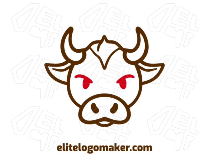 Crie um design vetorial de touro personalizado e legal, perfeito para um logotipo único e estiloso para sua marca.