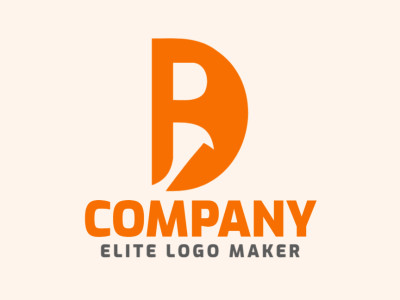 Un logotipo abstracto de fusión 'D' y 'A', simbolizando armonía e innovación con su diseño cautivador.
