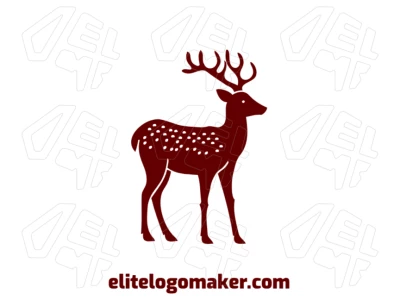 Diseño de logo profesional con un ciervo de diseño interesante y único, presentado en estilo de mascota para una apariencia audaz y memorable.