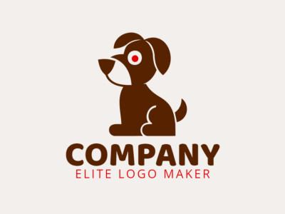 Un encantador diseño de logo con una adorable silueta de perro, capturando calidez y amistad.