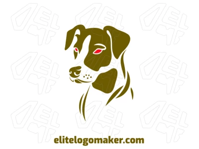 A refined abstract design featuring a dog head with interesting shapes and unique lines, creating a modern and artistic logo concept.